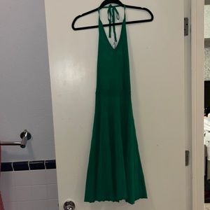 a new day, green halter dress, midi, tag intact, size small